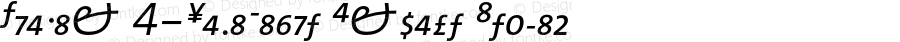 TheMix 4-SemiLight Expert Italic Version 1.0 | Luc{as} de Groot 1994 | www.lucasfonts.com | Homemade OpenType version