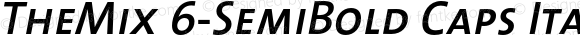 TheMix 6-SemiBold Caps Italic Version 1.0 | Luc{as} de Groot 1994 | www.lucasfonts.com | Homemade OpenType version