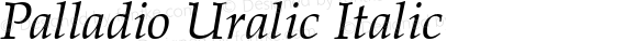 Palladio Uralic Italic