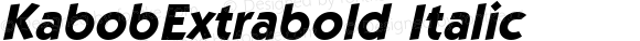 KabobExtrabold Italic
