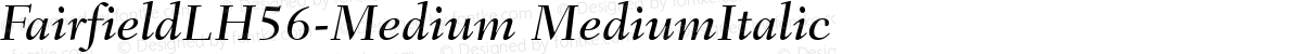 FairfieldLH56-Medium MediumItalic