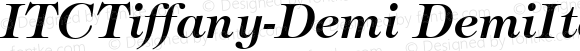 ITCTiffany-Demi DemiItalic