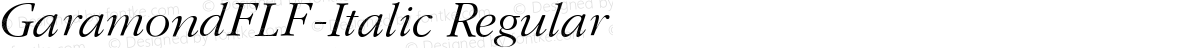 GaramondFLF-Italic Regular