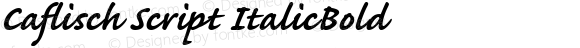 Caflisch Script ItalicBold Version 001.001