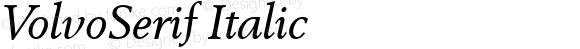 VolvoSerif Italic