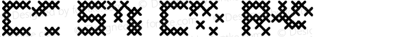 Cross Stitch Coarse Regular Macromedia Fontographer 4.1.4 05/18/04