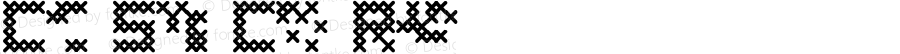 Cross Stitch Coarse Regular Macromedia Fontographer 4.1.4 05/18/04