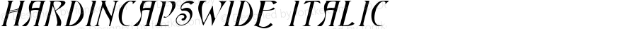 HardinCapsWide Italic