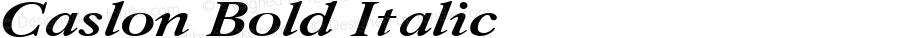 Caslon Bold Italic