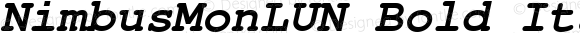 NimbusMonLUN Bold Italic