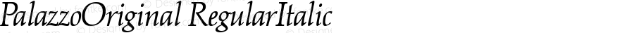 PalazzoOriginal-RegularItalic