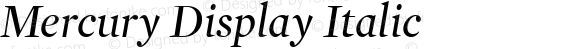 Mercury Display Italic 001.000