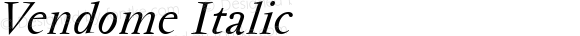 Vendome Italic