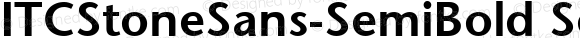 ITCStoneSans-SemiBold Semi Bold