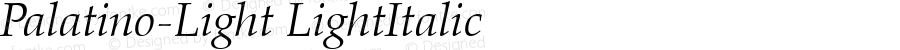 Palatino-Light Italic