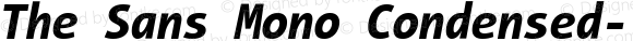 The Sans Mono Condensed- Italic Version 001.000