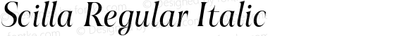 Scilla Regular Italic