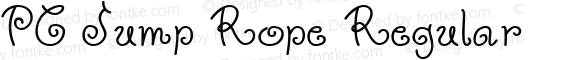PC Jump Rope Regular Macromedia Fontographer 4.1 1/20/2002