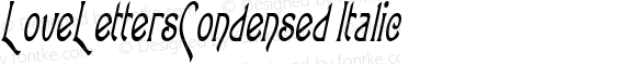 LoveLettersCondensed Italic