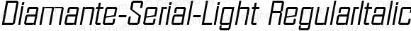 Diamante-Serial-Light RegularItalic