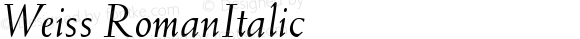 Weiss-Italic