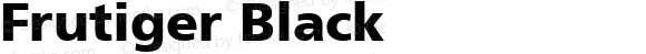 Frutiger Black Macromedia Fontographer 4.1 9/19/98