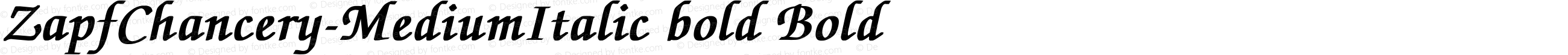 ZapfChancery-MediumItalic bold Bold