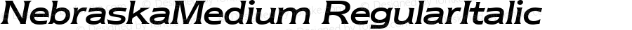 NebraskaMedium RegularItalic 1.0 Fri Nov 03 12:42:06 1995