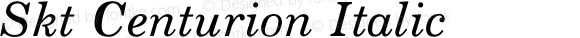 Skt Centurion Italic