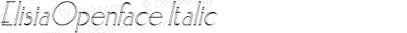 ElisiaOpenface Italic