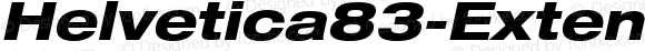 Helvetica83-ExtendedHeavy HeavyItalic