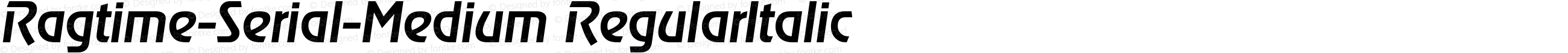 Ragtime-Serial-Medium RegularItalic