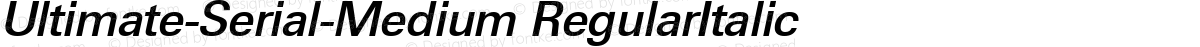 Ultimate-Serial-Medium RegularItalic