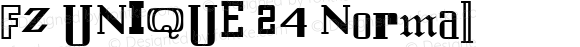 FZ UNIQUE 24 Normal 1.0 Mon May 09 15:16:51 1994