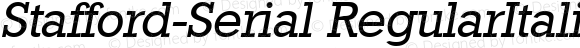 Stafford-Serial RegularItalic