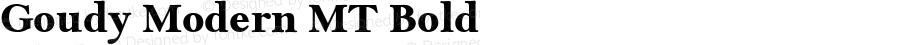 Goudy Modern MT Bold