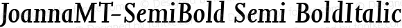 JoannaMT-SemiBold Semi BoldItalic