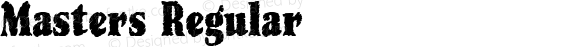 Masters Regular Altsys Fontographer 3.5  7/27/95
