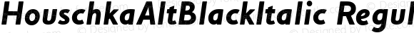 HouschkaAltBlackItalic Regular