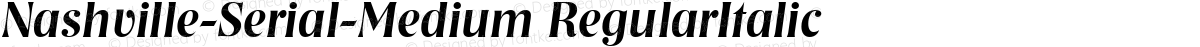 Nashville-Serial-Medium RegularItalic