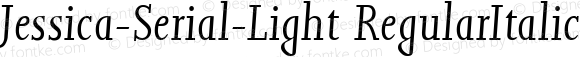 Jessica-Serial-Light RegularItalic