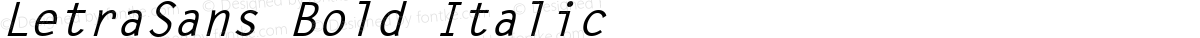 LetraSans Bold Italic
