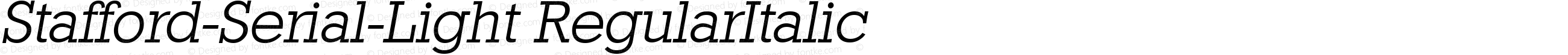 Stafford-Serial-Light RegularItalic