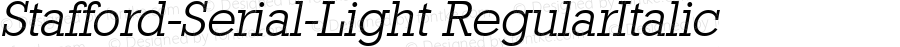 Stafford-Serial-Light RegularItalic