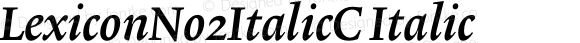 LexiconNo2ItalicC Italic