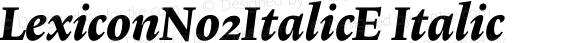 LexiconNo2ItalicE Italic