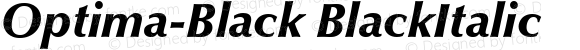 Optima-Black BlackItalic Version 1.00