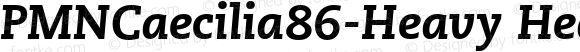 PMNCaecilia86-Heavy HeavyItalic