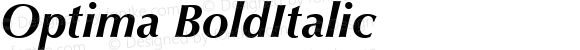 Optima-Bold Italic