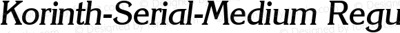 Korinth-Serial-Medium RegularItalic